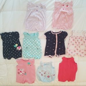 Baby Girl Romper Bundle
